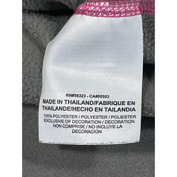 Nike Therma-Fit Hoodie Women’s Sz Medium Gray/Black/Pink Thumb Holes Activewear - Picture 12 of 13